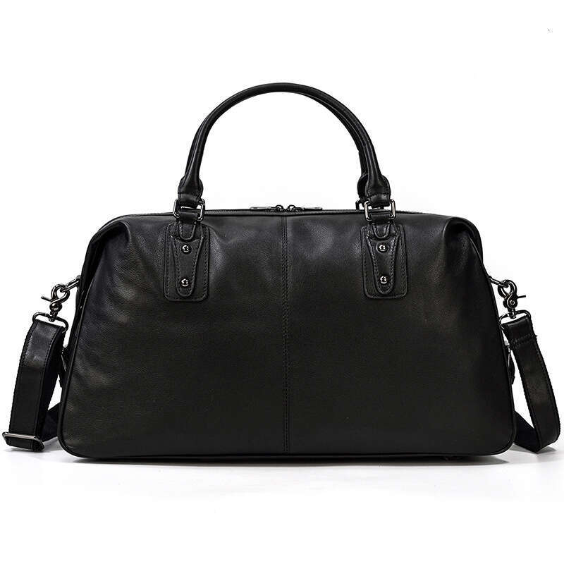 New Genuine Leather Luggage Casual Fitness Shoulder Handbag Large Capacity Men's Travel Bag