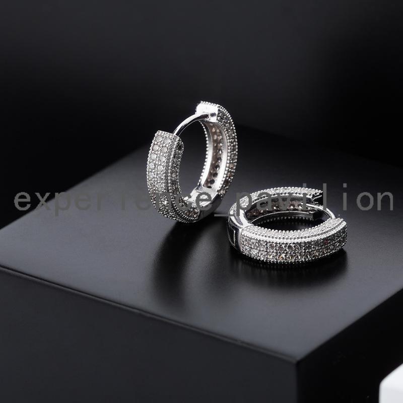 Custom Hip Hop Jewelry Earring for Gift Fashion Design 925 Sterling Silver VVS Moissanite Diamond Men Charm Earrings