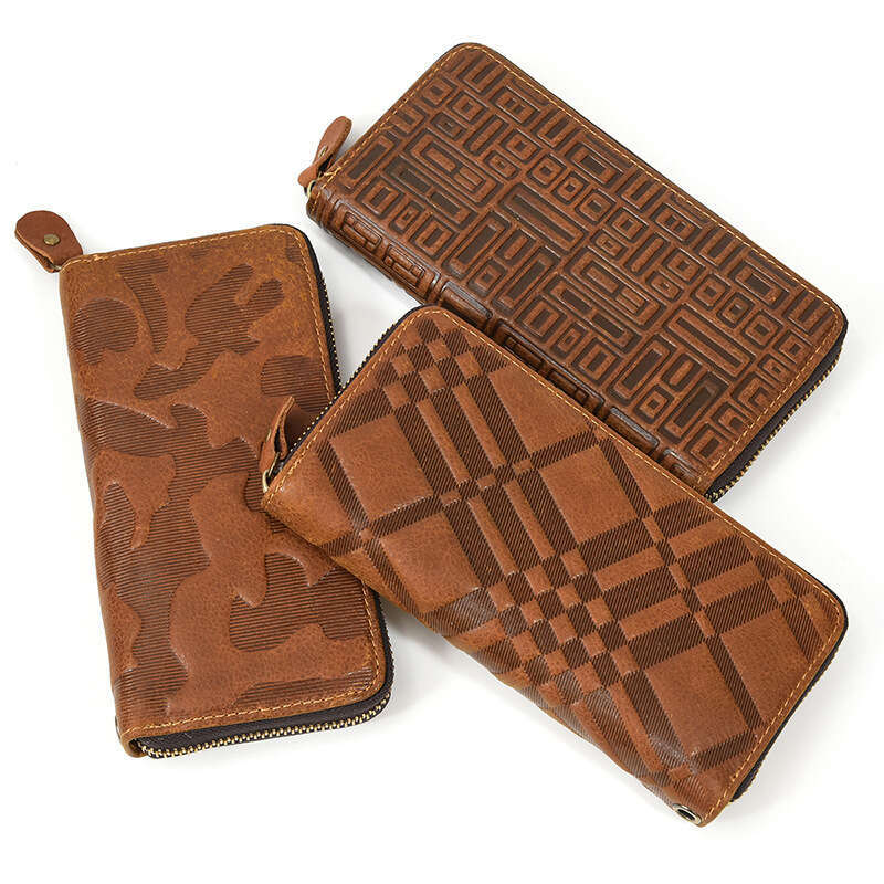 New Men's Genuine Long Crazy Horse Leather Envelope Wallet Large Capacity Clutch for Men