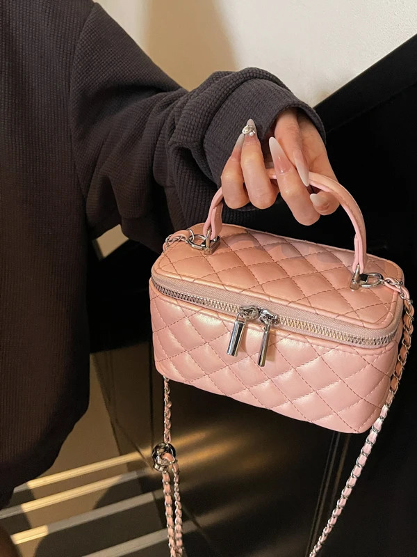 Faionable Diamond Pattern Square Box Handbag Womens Crossbody Phone Bag Handheld Summer Sle PU Leather 250818