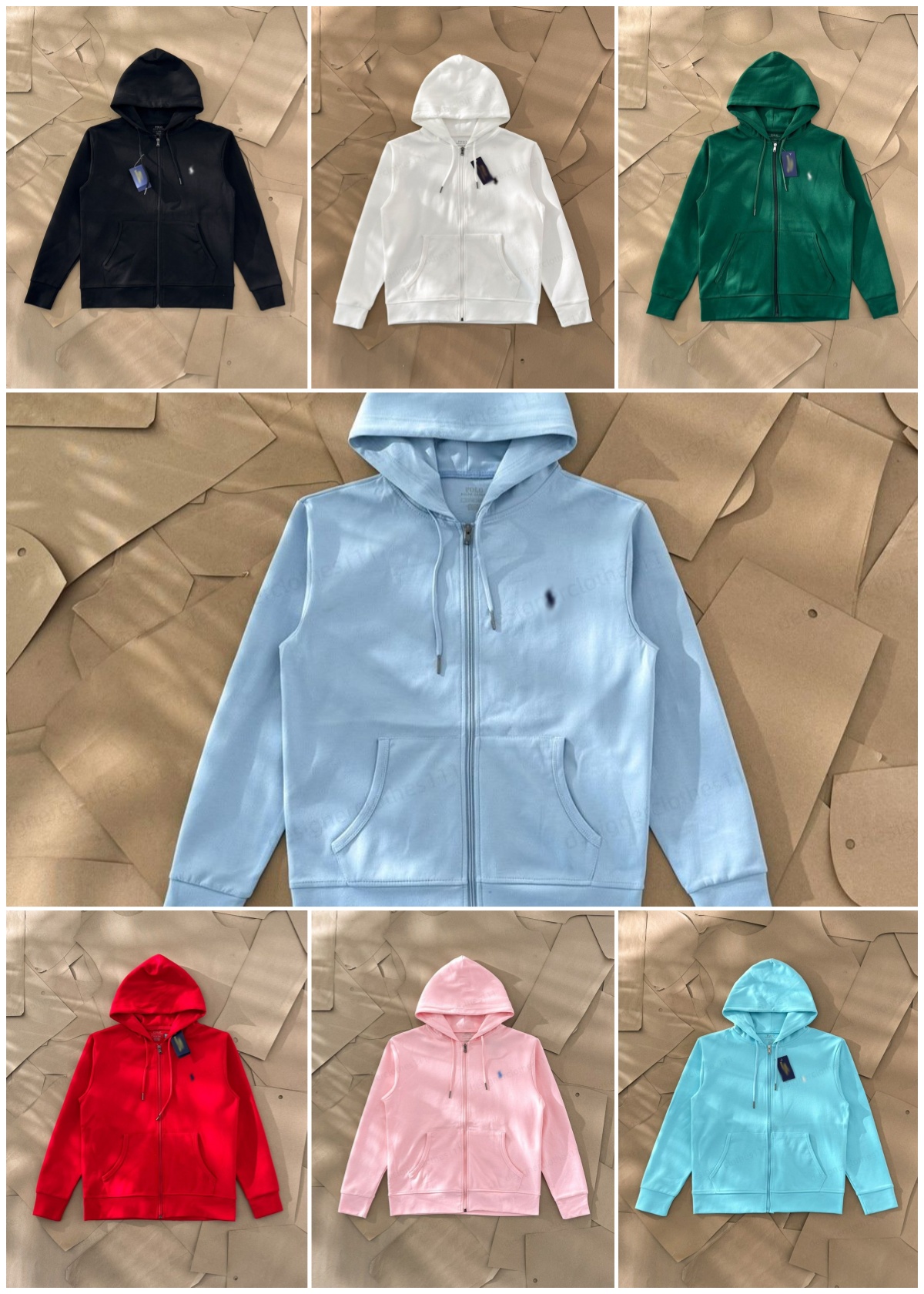 Polo hoodie High quality mens polo hoodies designer zip up hoodie polo long sleeve Recreational sports Sweatshirts polo Loose hooded cardigan jacket