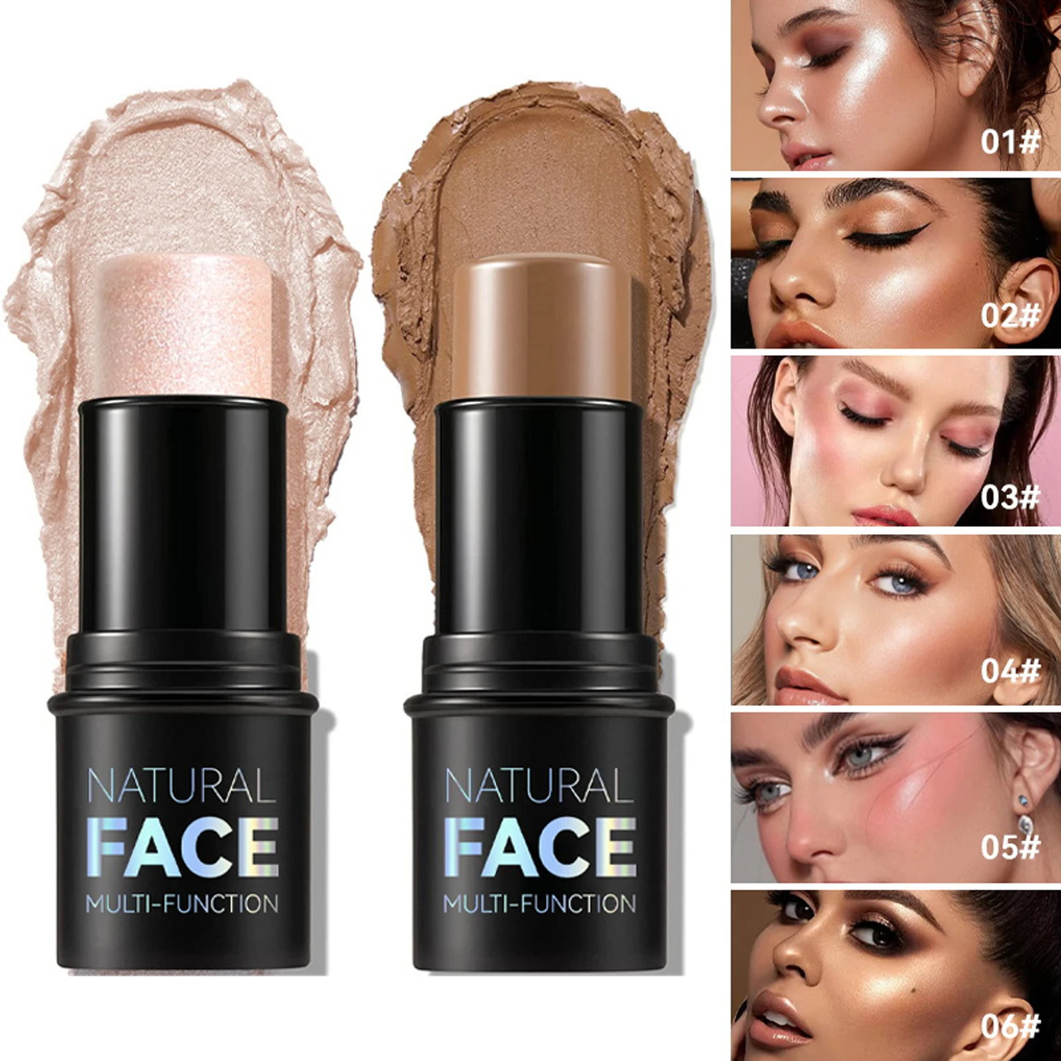 Face Contour Bronzer Stick Face Brighten Highlighter Bar Shimmer Highlighter Blush Stick Concealer Cream Makeup Tool Cosmetics 250811