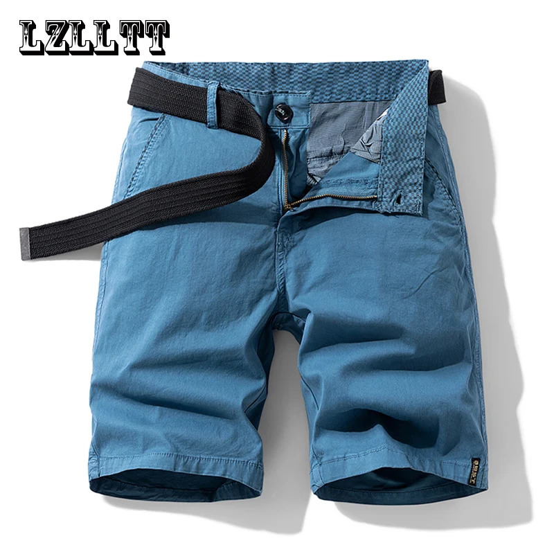 Summer Men Cotton Cargo Shorts Men Fashion Breeche Bermuda Beach Jogger Shorts Men Tactical Casual Shorts Male Drop250819