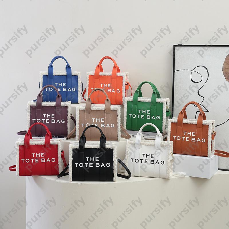 Winter Letter Tote Bag Fashion Handheld Purse Crossbody Plush Bags Luxury Designer Women Handbags autumn womens mens shoulder bag CSD2508203