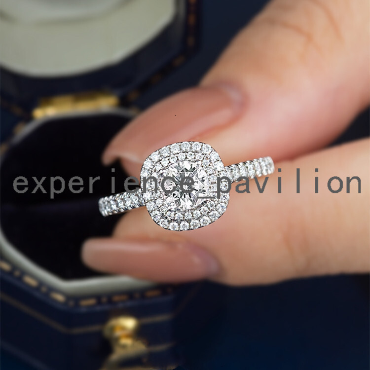 Vente chaude 14K Or blanc 2CT Round Cut Shine Moissanite Diamond Engagement Anneau de fiançailles pour les bijoux