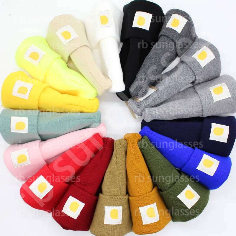 Winter Designer Men Beanie Warm Beanies American Double-Layer Folded Knit Women Woolen Hat
