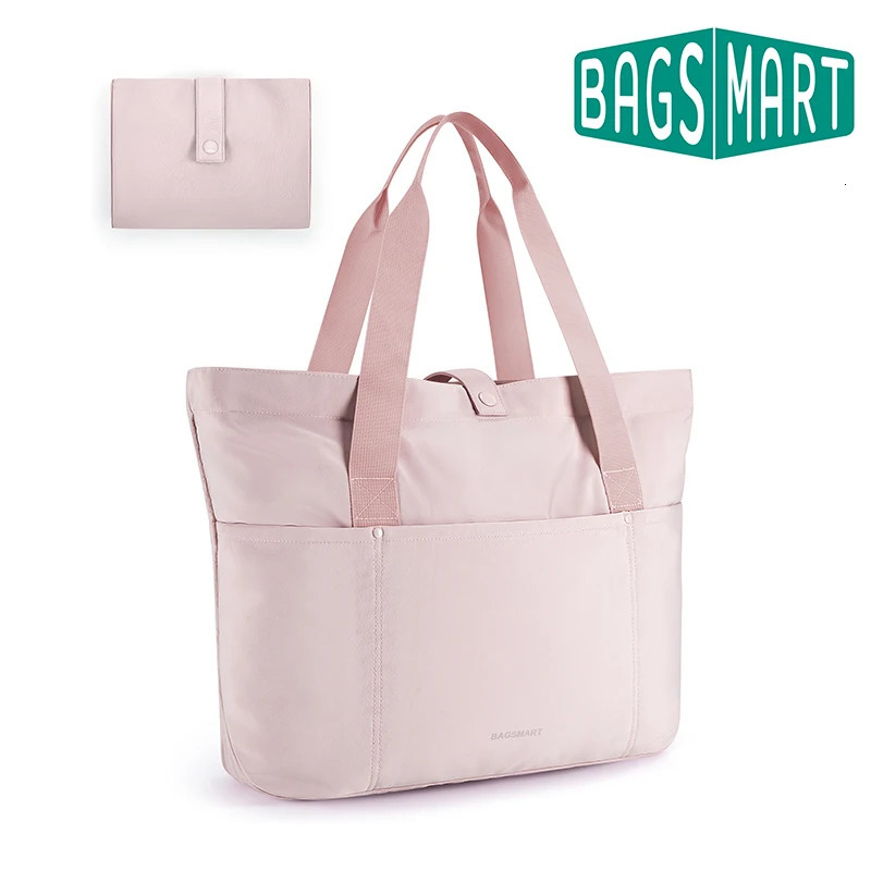 Bagsmart Grands sacs fourre-tout pour les femmes Sac à bandoulière de gymnase de plage pliable étanche.