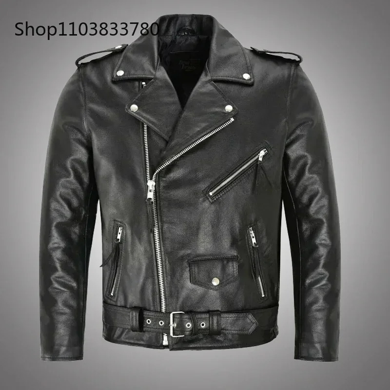 Men de la veste en cuir Pu Motorcycle de mode en cuir slim fit en cuir masculin à collier solide à collier motocyclette de streetwear 4xl250820