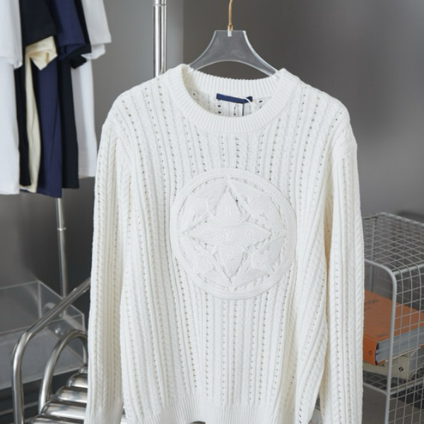 Men's Plus Size Hoodies & Sweatshirts fashion jacquard round neck sweater women's men's same trend high street long-sleeved coat w4o0