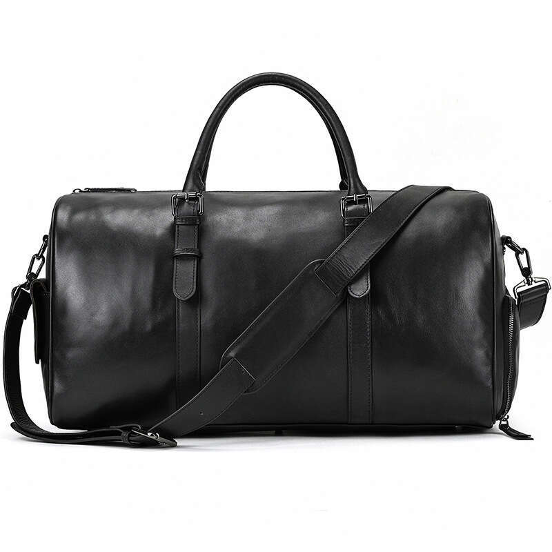 New Sports Fashion Handheld Gym Large Capacity Genuine Leather Luggage Men's Crossbody Travel Bag
