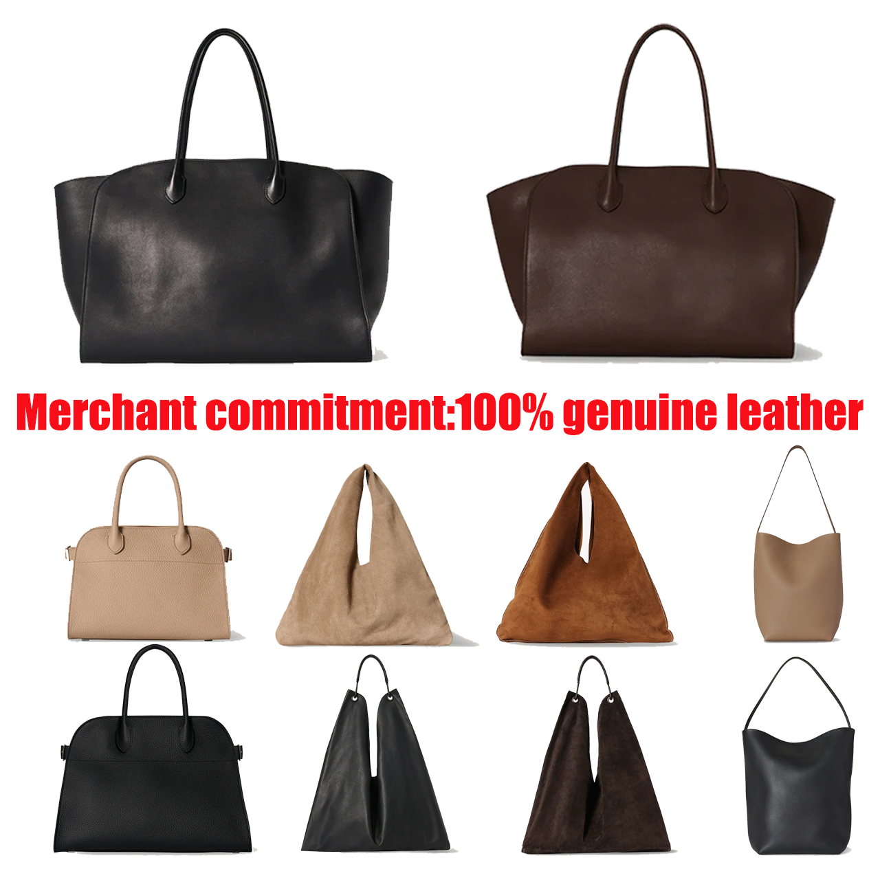 Fashion genuine leather tote bags high capacity Park Tote Bag handbags Suede bag Luxury Designer bag Womens Clutch Margaux bag bucket bag New Should