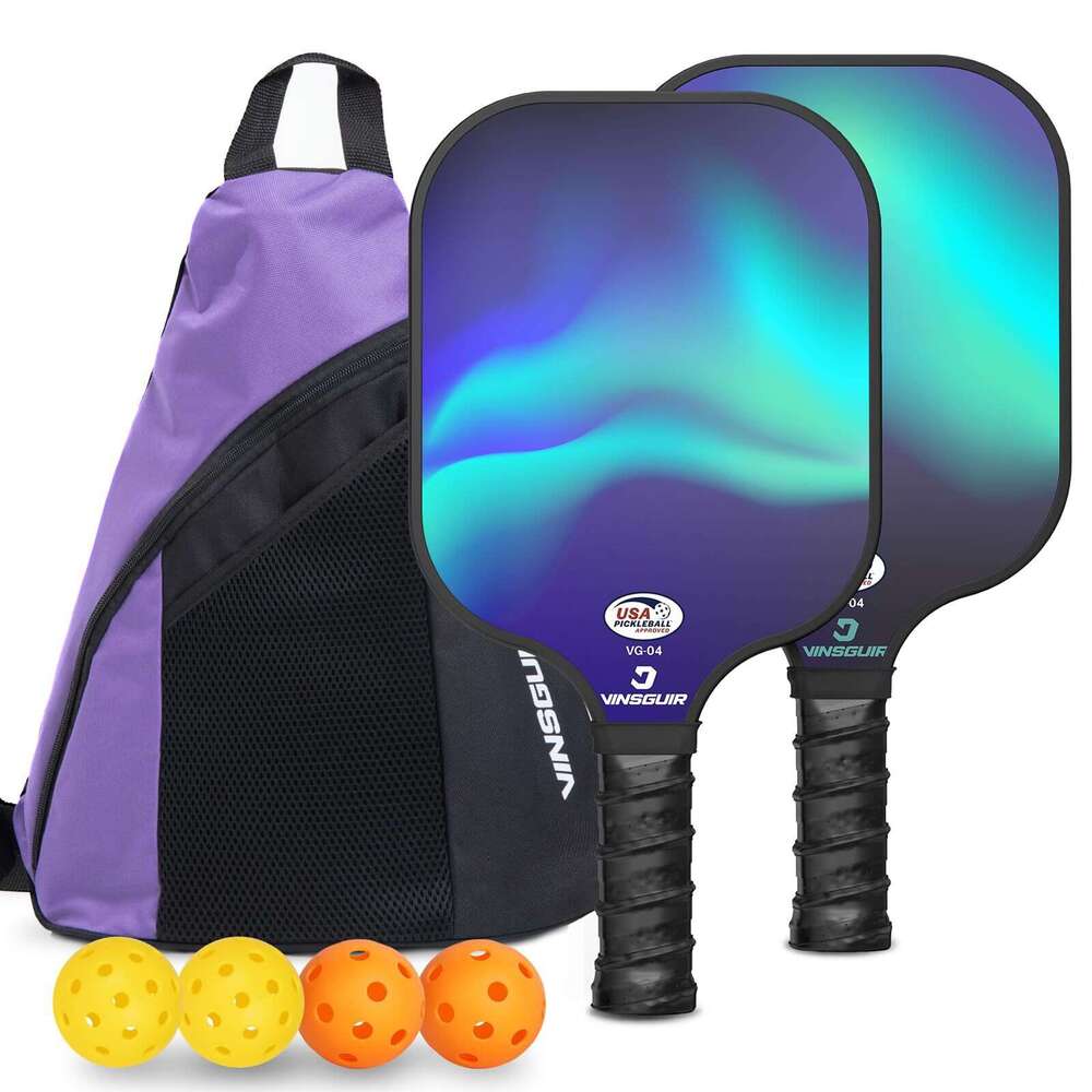 Good shock absorption Racket Carbon Fiber T700 Full Pickleball Fiberglass Set