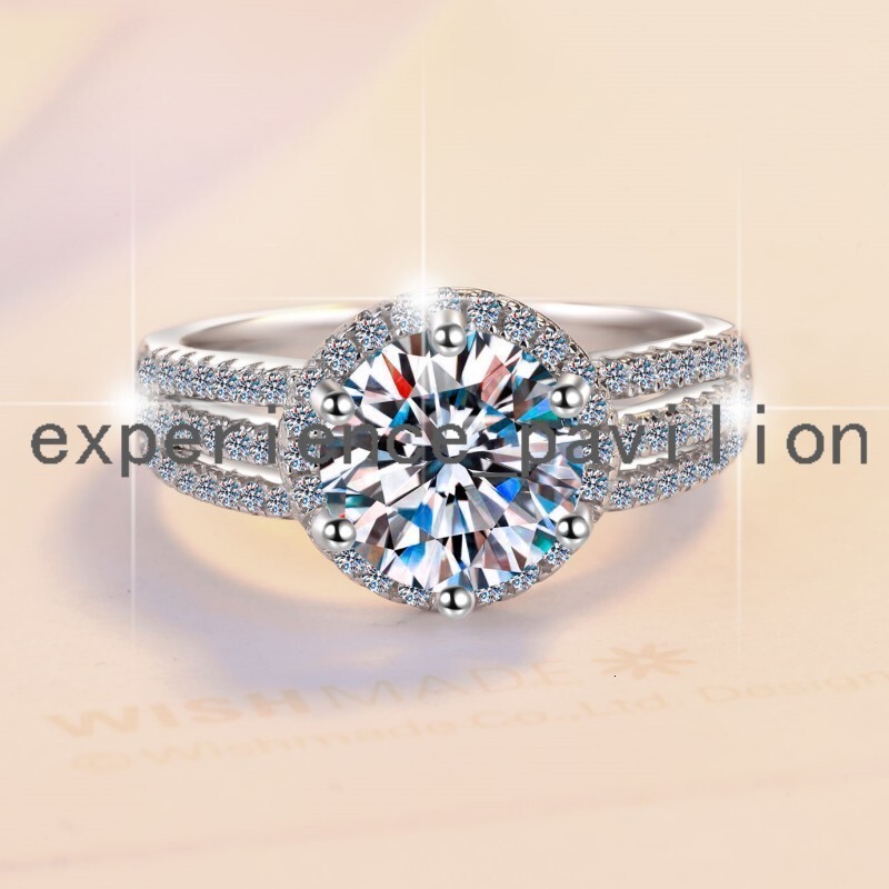 Fine Jewel Luxury New Art Aesthetic Diamond S925 Sterling Silver VVs1 Moissanite Diamond Ring for Woman Ladies Gift
