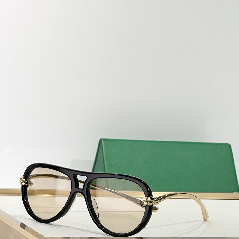 Black Orange Pilot Sunglasses Frame UV Eyewear Designer glasses Frame Optical Fashion Sunglasses Frames with Box Unisex