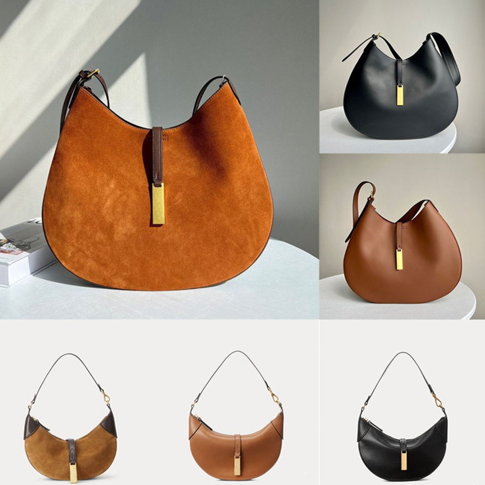 Evening Bags Evening Half Moon POLO ID Shoulder Bags Suede Leather Large Mini Designer womens Tote Clutch Handbags 0820