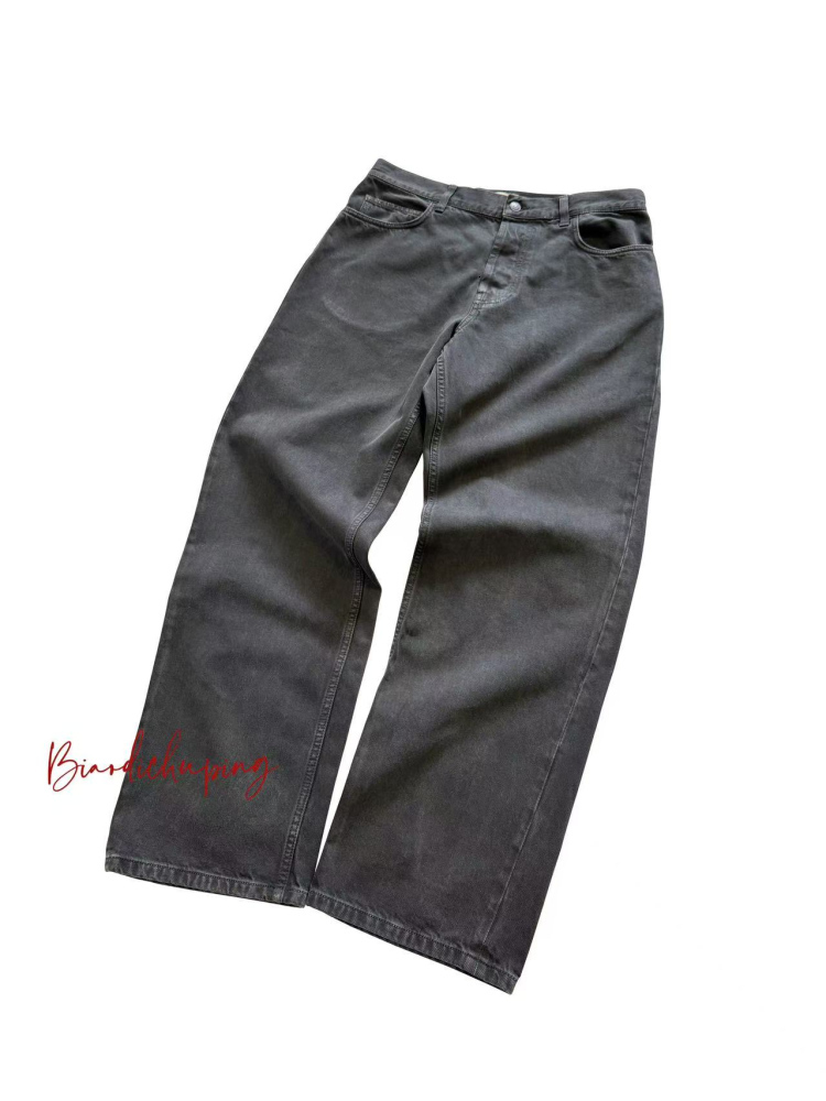 Men's Jeans Cousins TR Style ROSS Fit Washed Gray Straight-Leg ROW Style New Zealand Rock Old Money Jeans