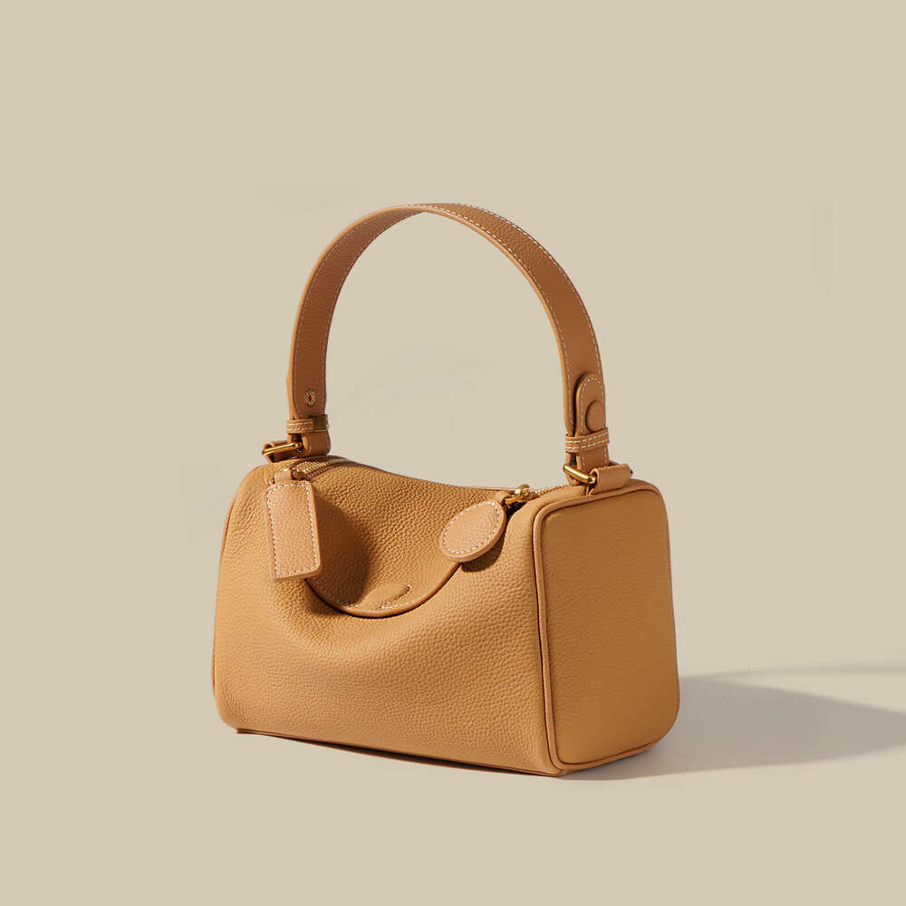 Luxury bag Top Layer Cowhide Pillow for Women High End Genuine Leather Texture Single Shoulder Crossbody Versatile Simple Boston Bag Underarm