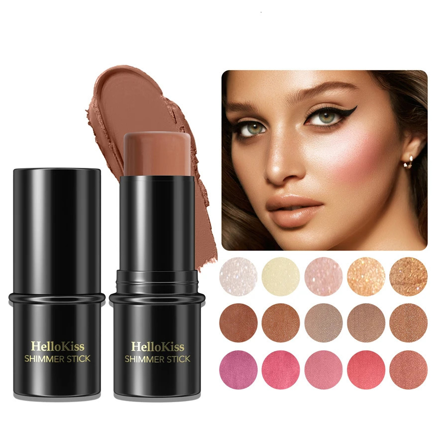 Highlighting Bronzer Stick Face Brightening Blusher Rouge Concealer Long Lasting Corrector 3D Nose Shadow Contouring Cosmetics 250811