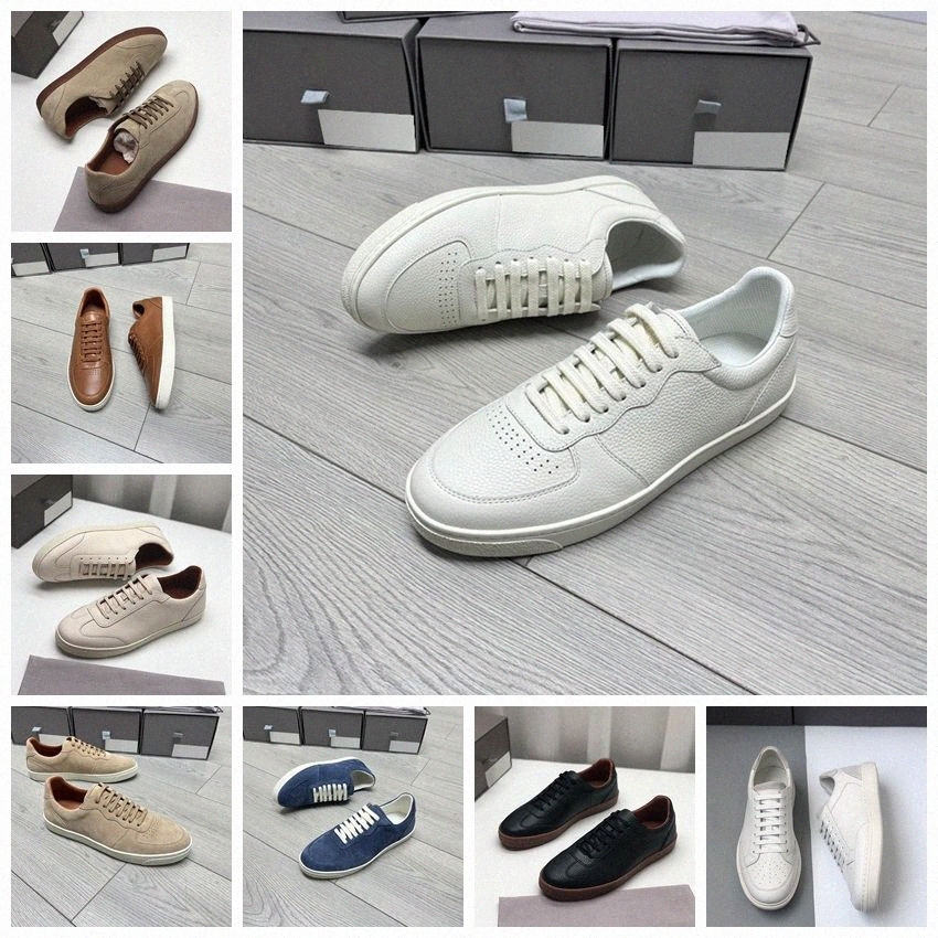 Designer Brunellos Mens Cucinellis Casual Shoes leather trainers low top lace up Sports Training men women sneakers D6nA#