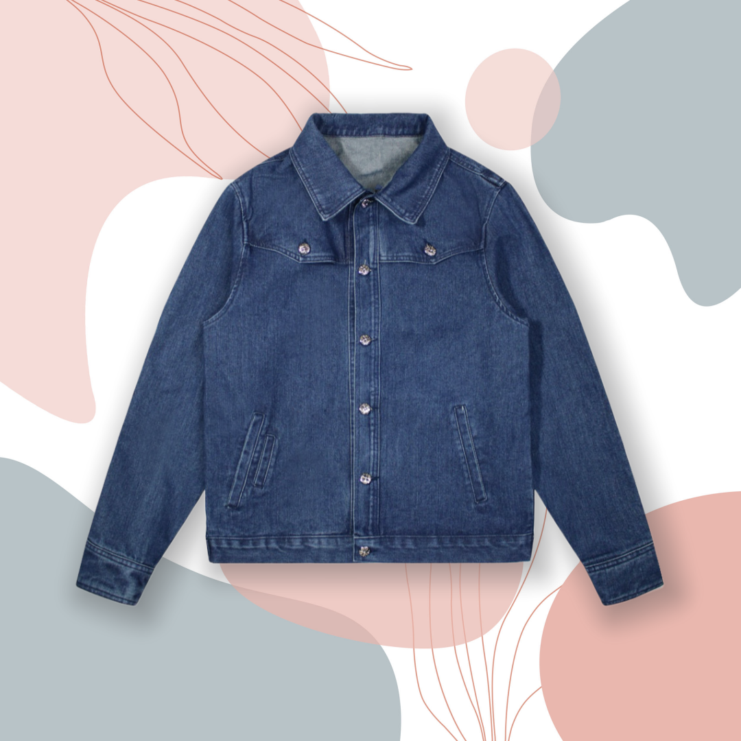 Stylish Patchwork & Embroidery Detailing: Unisex Denim Jackets with Contemporary Look