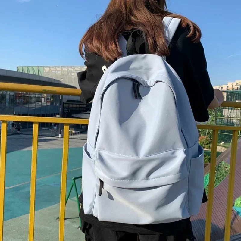 Black Grey White Red Versatile Backpack High Quality Large Capacity Waterproof Travel Bag Washable Nylon Computer Bag Unisex250813