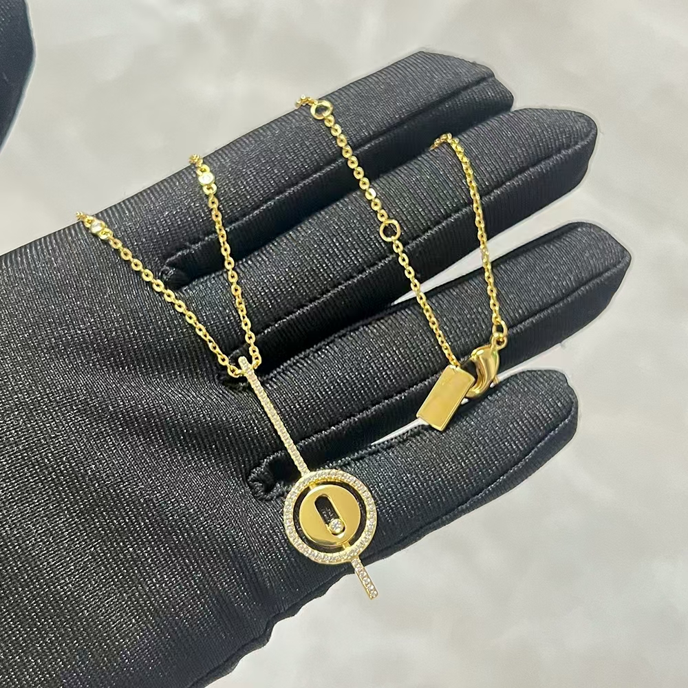 Bijoux en cristal rond de luxe Ensemble pour femmes charme de couleur argent bracelet bracelet étouffe de boucle zircon