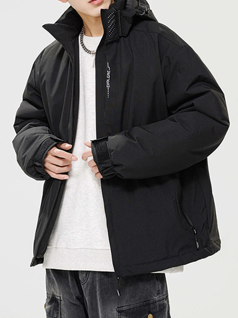 Winter Jacket Men Hooded Waterproof Cotton Padded Puffer Coats Daily Wear Fashion Clothing Thicken Casual 250809