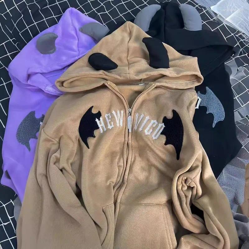 Women's Hoodies 2025 Fashionable Winter Velvet American Retro Hoodie Korean Cardigan Zipper Jacket Top Female Clothing