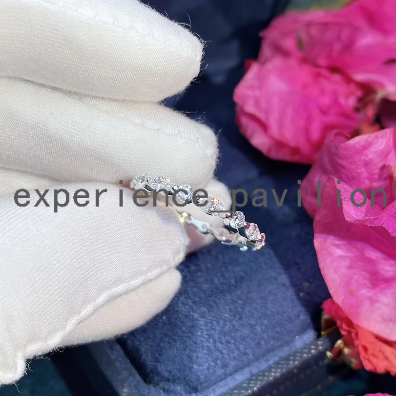 Fine Jewelry 14K White Solid Gold DEF Color VVS VS Lab Diamond Marquise Shape Oval Shape Band Ring Wedding Ring for Women