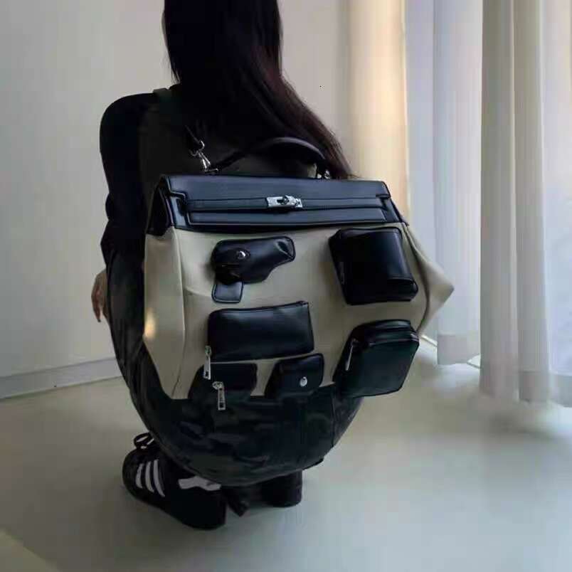 Designer Bag Tote Shoulder Bag New Fashion Versatile Commuter Canvas Backpack High End Niche Design Handbag Large Capacity