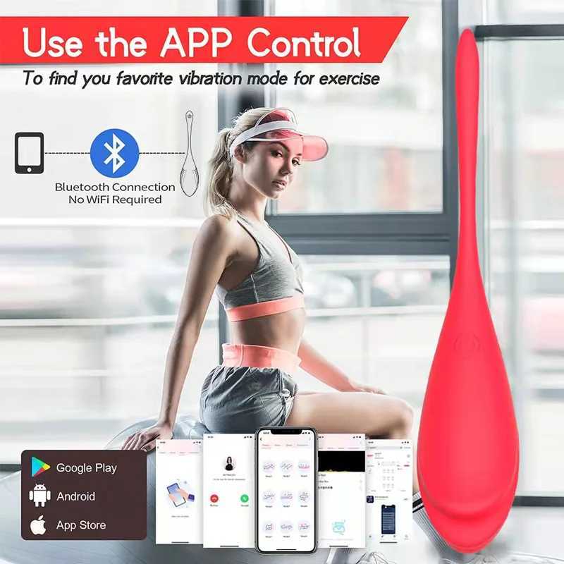 Wearable APP Bluetooth Remote Control Vibrator G Spot Clit Massage Vibrating Egg Dildo Stimulator Adults Sex Toys For Women gbamboo_RJ67