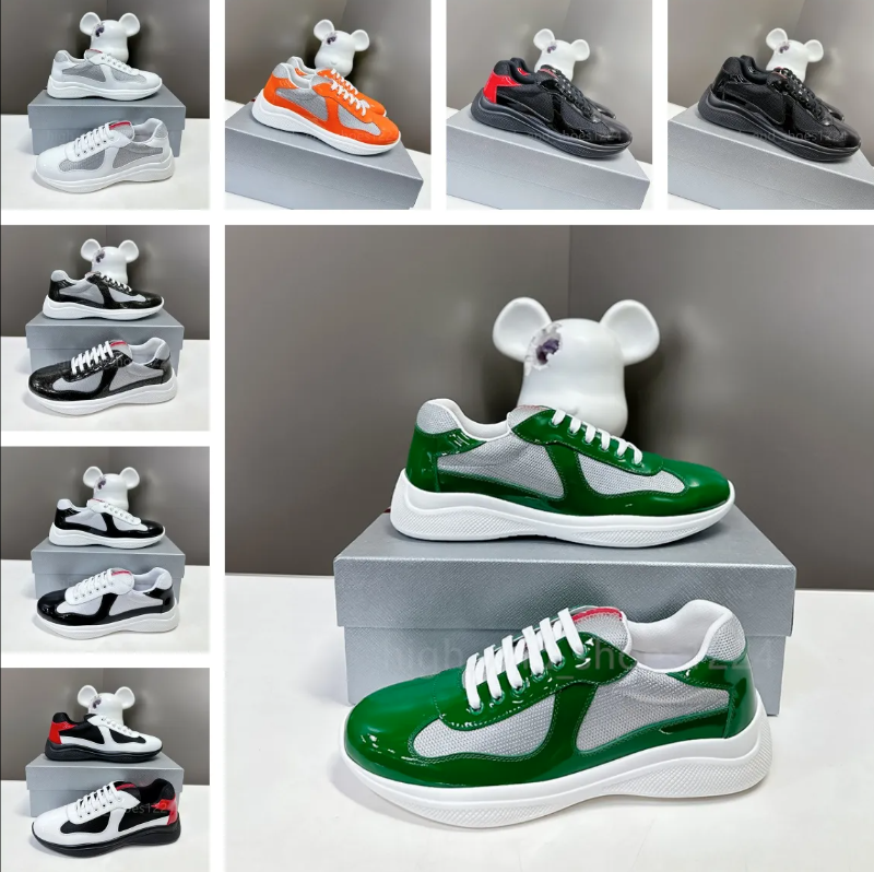 Chaussures concepteurs décontractées classiques Chaussures de sport pour femmes Chaussures de sport en cuir brillant en cuir brillant