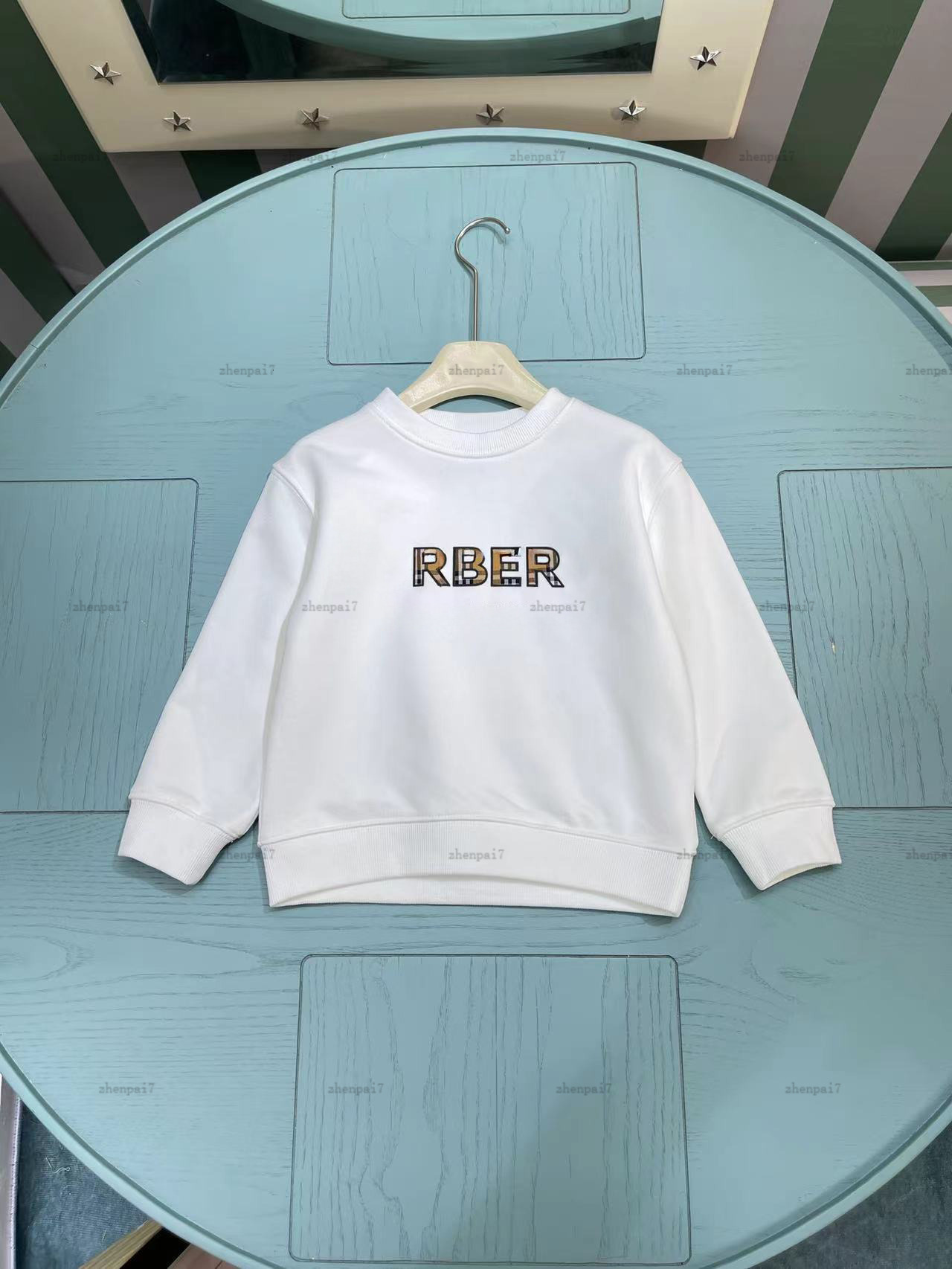 Top baby Hoodies autumn pullover kids designer clothes Checkered letters child sweater Round neck Boys girl sweatshirts A806X22N204-b-image-1071828359