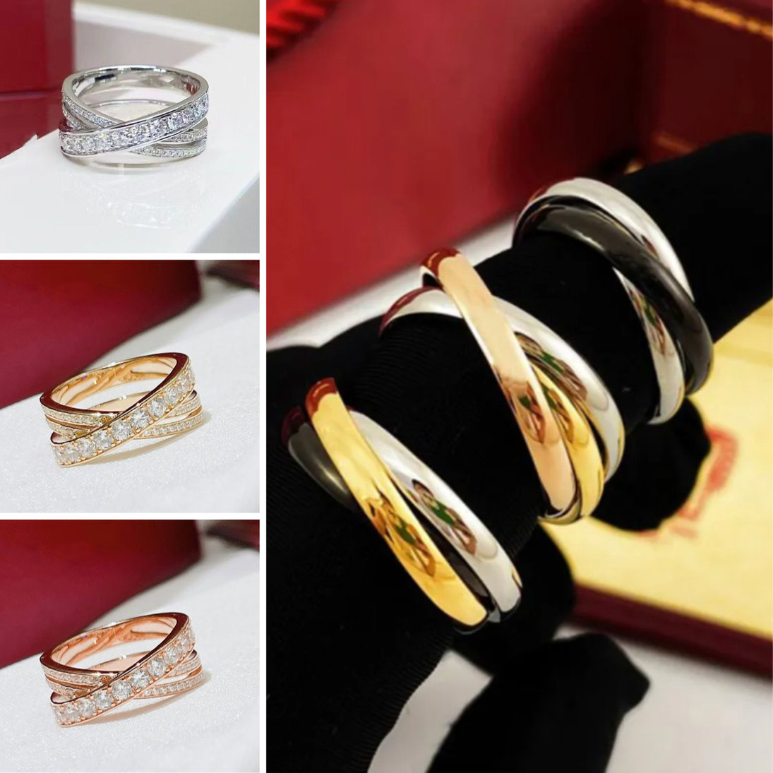 luxury ring designer jewelry women rings for men triangular cross shaped ring fashion women jewelrys gift designer couple jewelry Simple personalize