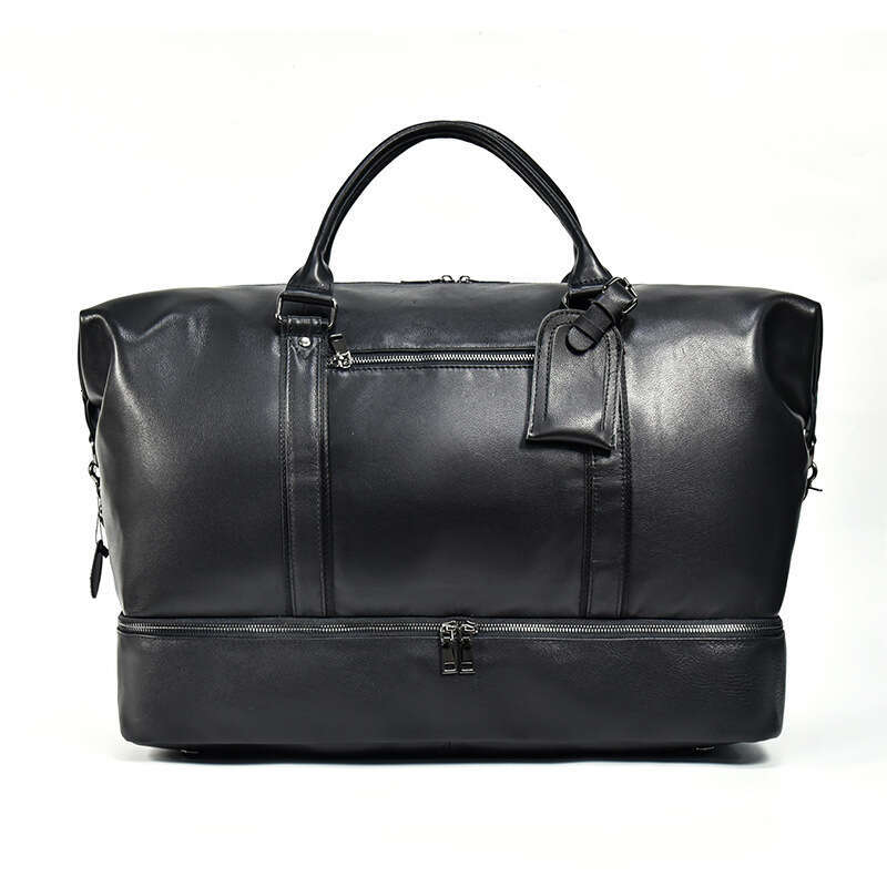 Sac à bagages de grande capacité de voyage de voyage en cuir véritable