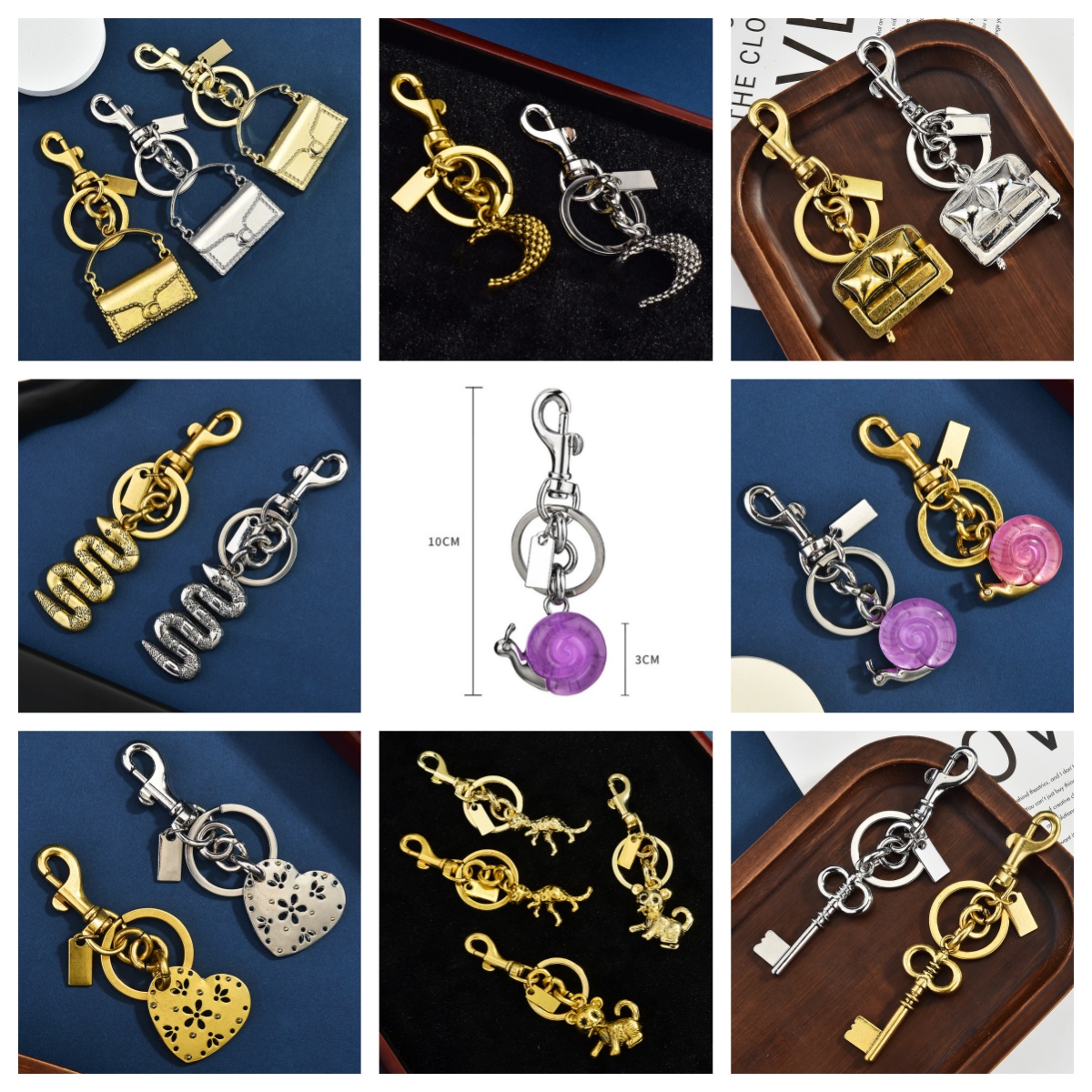 20style Newest Designer Keychain For Women Luxury Metal Car Mens Keyring Fashion Couple Gold Key Chain Bag Charm Accessories Gift