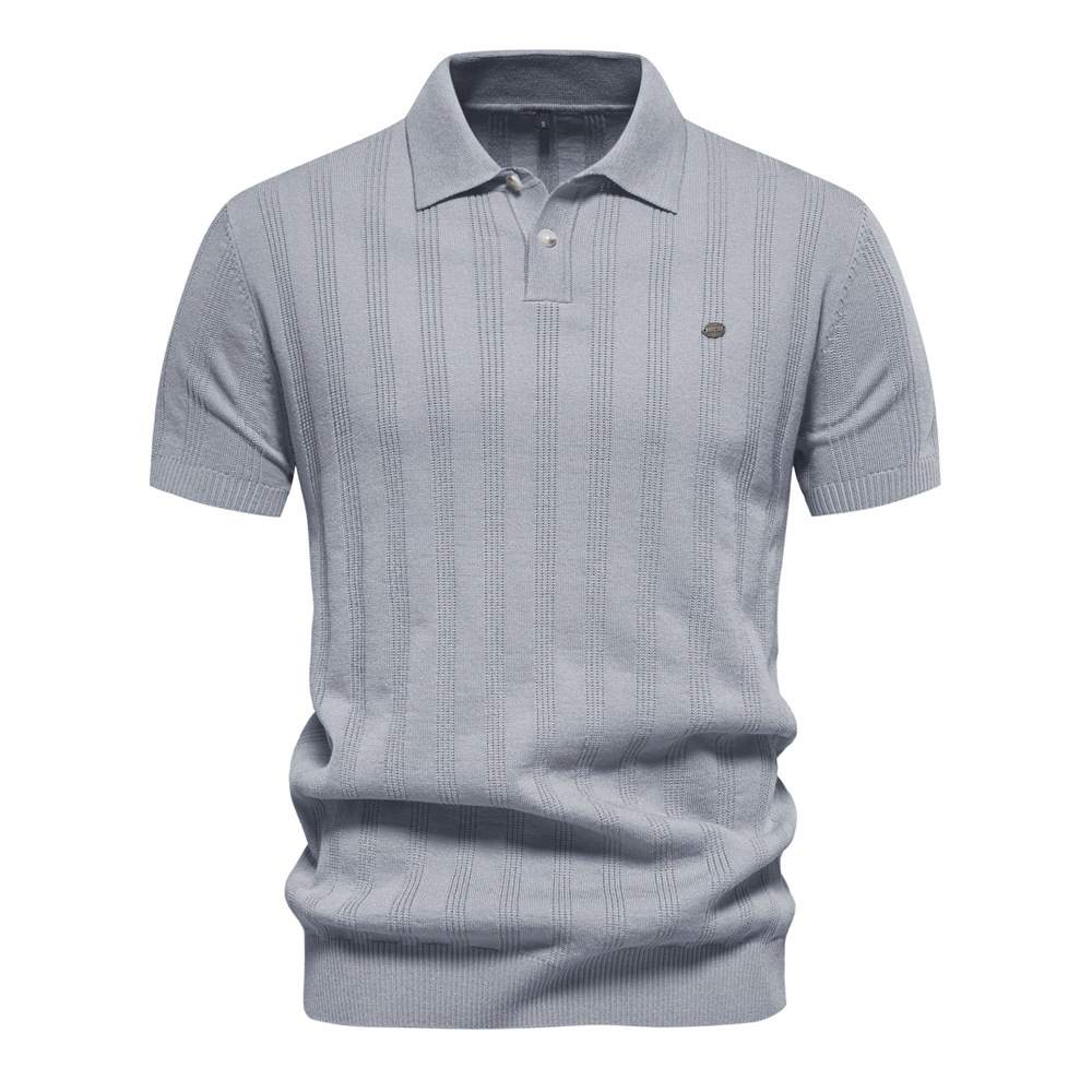 Polo pour hommes Premium New Men's Polo Sweater tricot à manches courtes à col courte t-shirt Top Tadmen européen: S - 2xl
