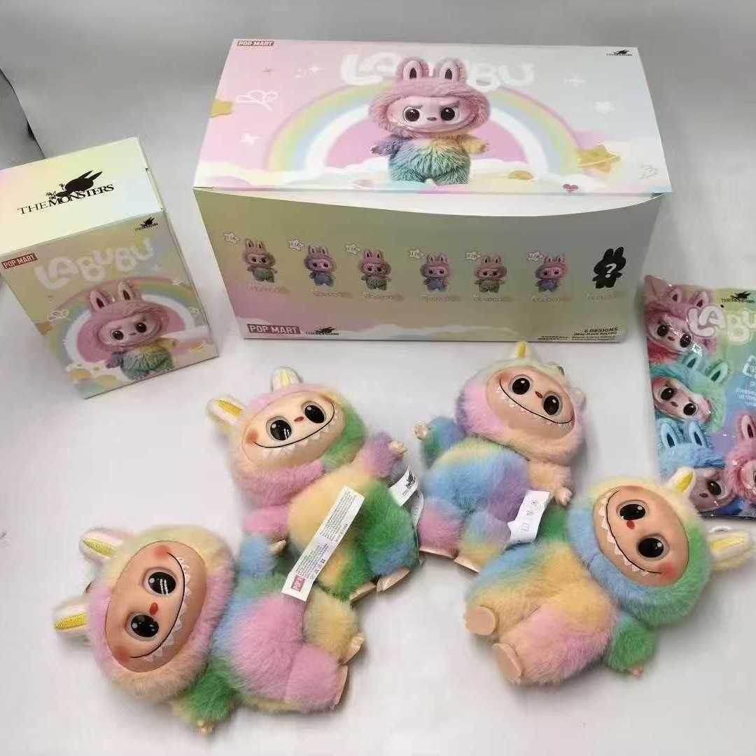 Coke Style Sprite Fourth Generation New Labubu Vinyl Face Plush Childrens Toy LABUBU L250820-image-1071893326