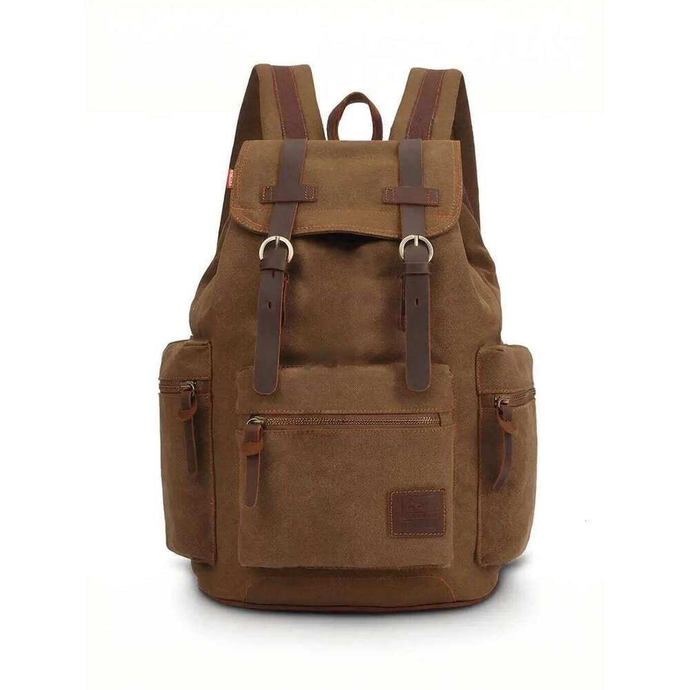 Designer Luxury European And American Canvas Men S Retro Backpack Laptop Female College Student Rucksack Casual Fashion Foreign Trade