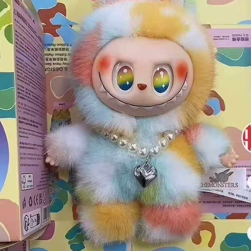 New Labubu 5.0 Fifth Generation Vinyl Face Trendy Plush Pendant Blind Box Figurine Toy L250820-image-1071890267