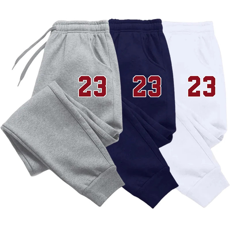 Mens Print Fleece Sweatpants Warm Jogging Pants Multiple PacksMale Outdoor Trousers Straight Trouse Autumn Winter 250818