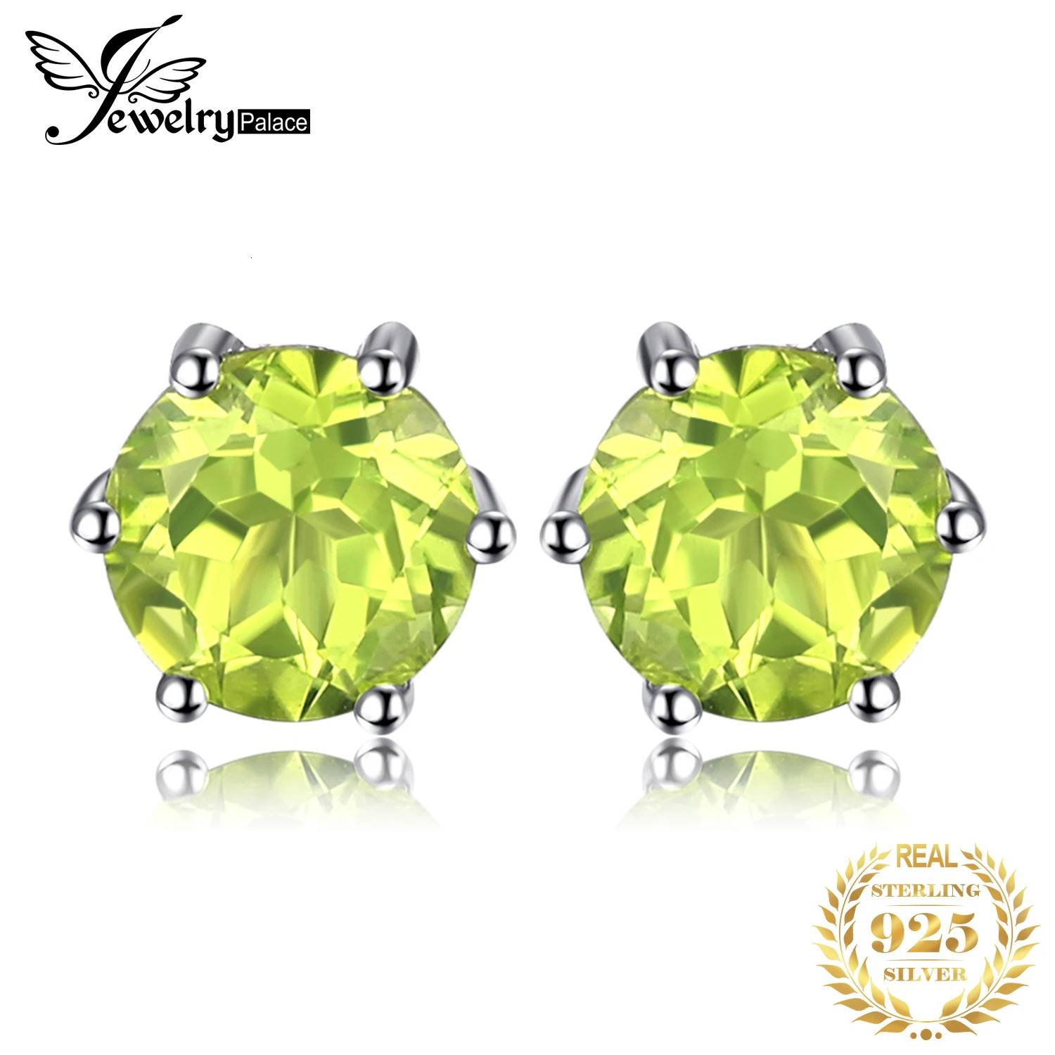 Jewelry Genuine Peridot Blue Topaz Amethyst Citrine Garnet 925 Sterling Silver Stud Earrings for Women Colorful Gemstone 250818