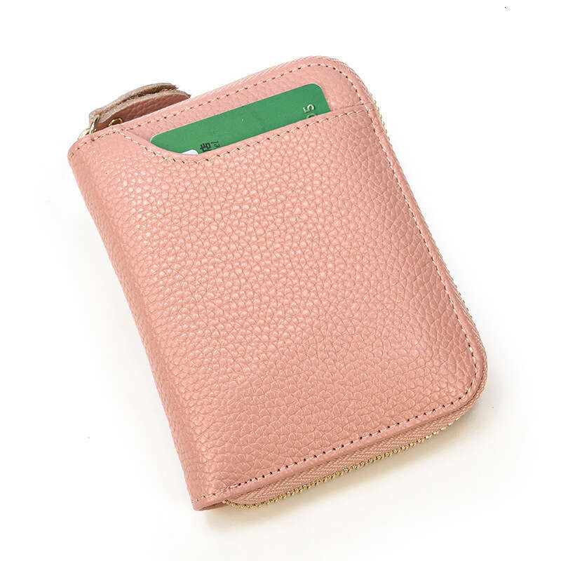 Genuine Leather Short Wallet Top Layer Cowhide Purse Unisex Casual Multi-Card Slot Card Holder Coin Bag