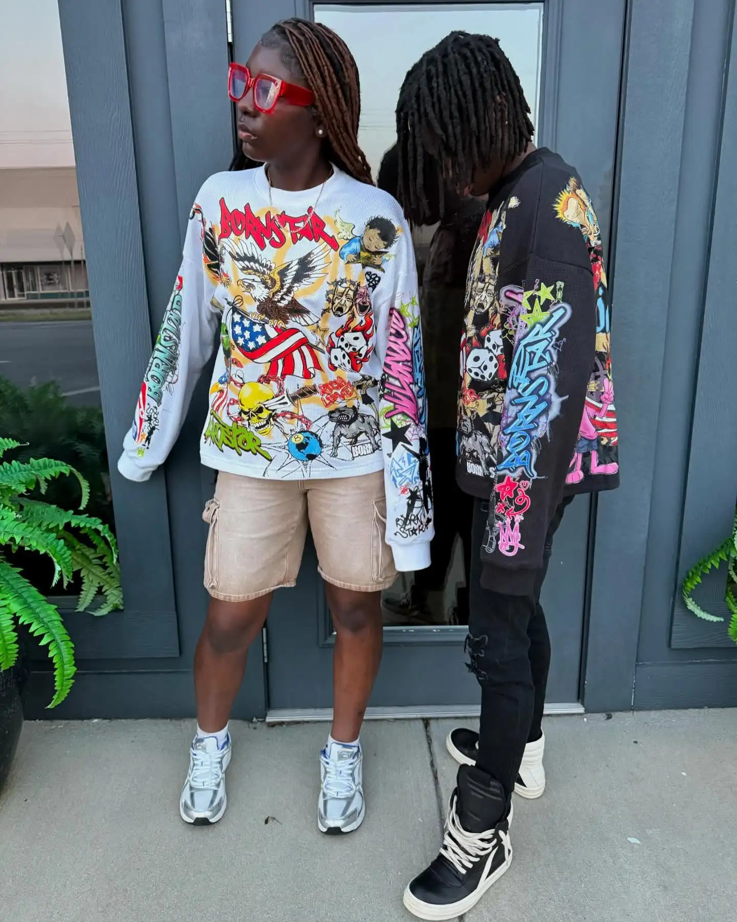 American Style Punk Graphic T Shirts Pro Choice Long sleeves Y2k Tops Oversized Shirt Harajuku Couples Streetwear Men Clothing 250820