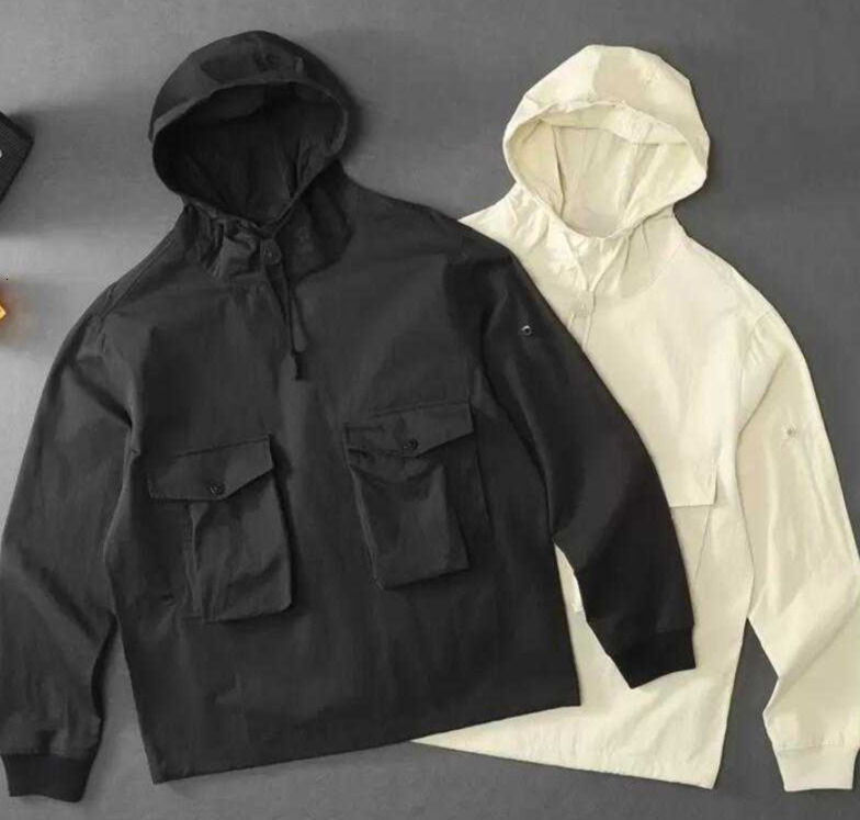 ghost piece smock anorak nylon mens hoodies armband men coat casual outdoor jacket jogging tracksuit tops