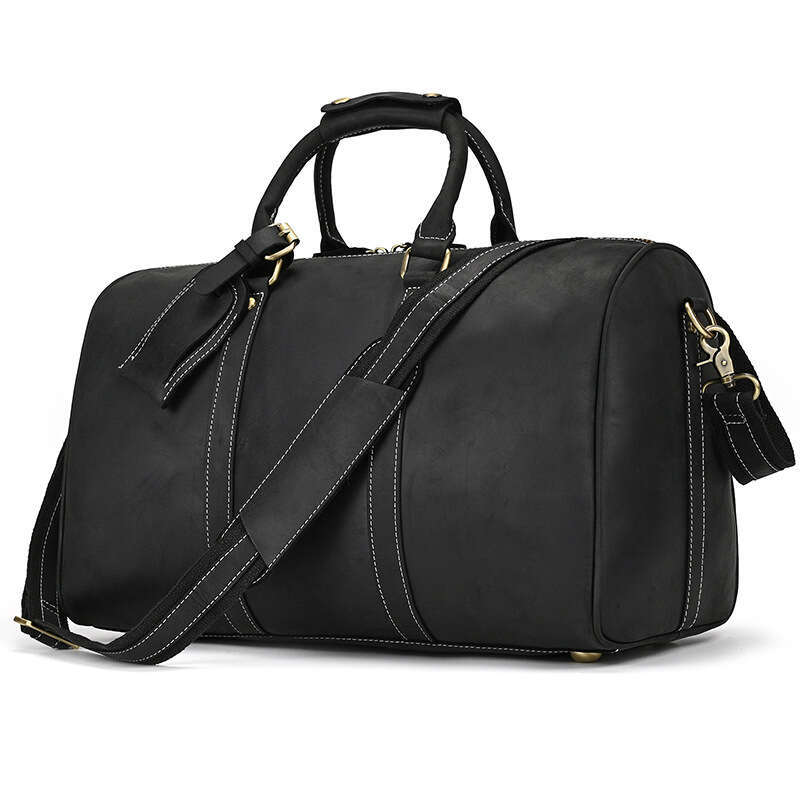 Crazy Horse Leather Large Capacity Top Layer Cowhide Casual Gym Handbag Luggage Travel Bag