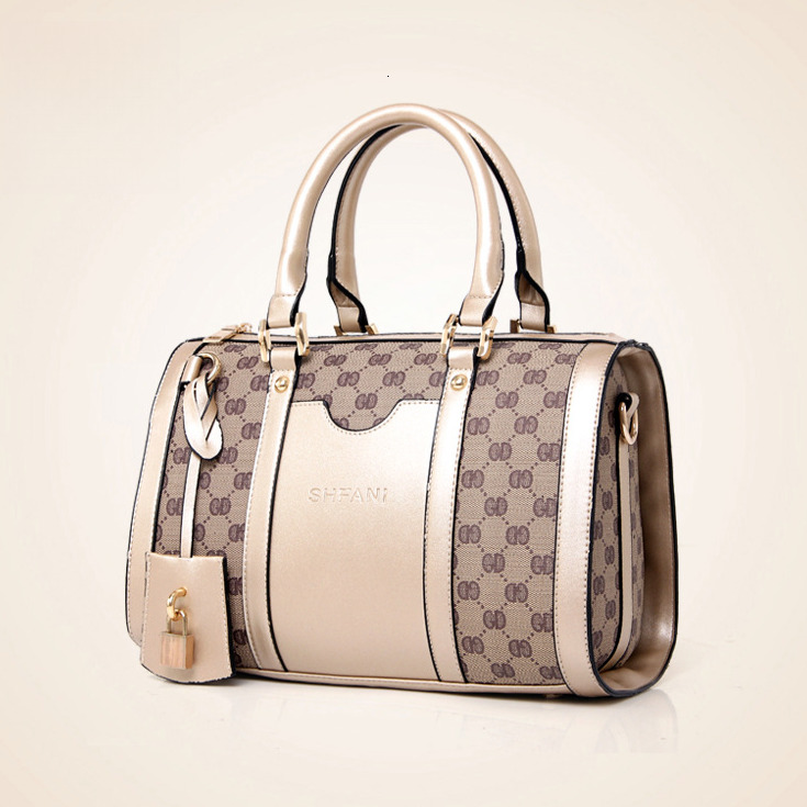Free Shipping Designer Luxury Women's Boston Bag Fashion Vintage Handbag New Fashion Korean Version Two-piece Set Mother Bag Shoulder Crossbody