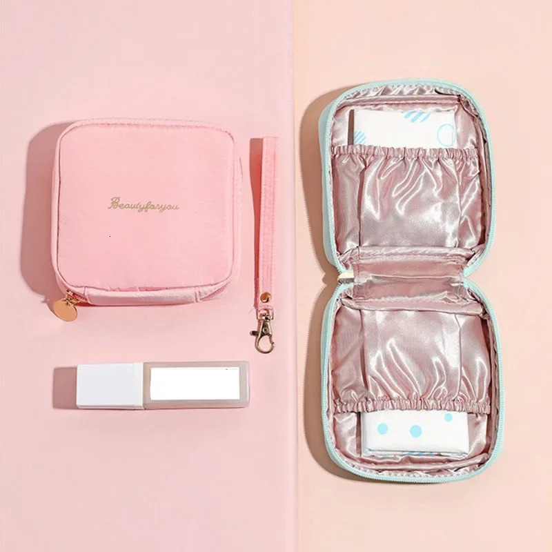 Mini Toitrage Sanitary Pad Organizer Pouche imperméable Sac à rouge à lèvres Femmes Voyage Cosmetic Sac Sacs de rangement Sac de maquillage 25081