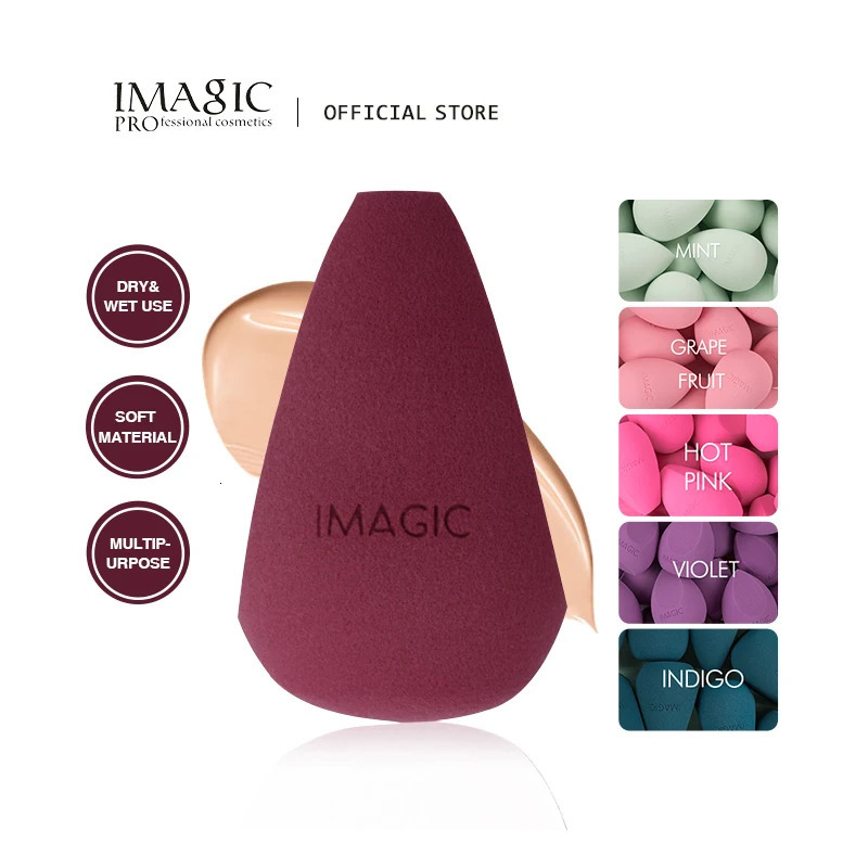 IMAGIC Makeup Sponge 10 Pcs Wet And Dry Puff Professional Soft Makeup Puff Sponge Ultra-High Quality Bigger Combination Packages 250818