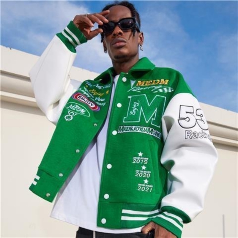 European and American Mens ed Style Y2K Retro Baseball Uniform Jacket Couple Styles Spring Autumn Trend 250814
